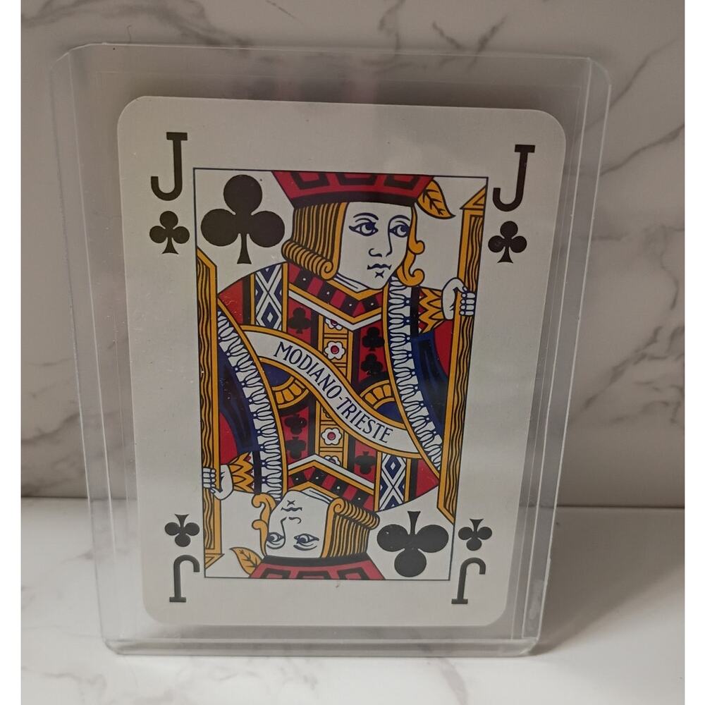GUCCI Jack of Clubs Playing‎ Card in Hard Clear Case